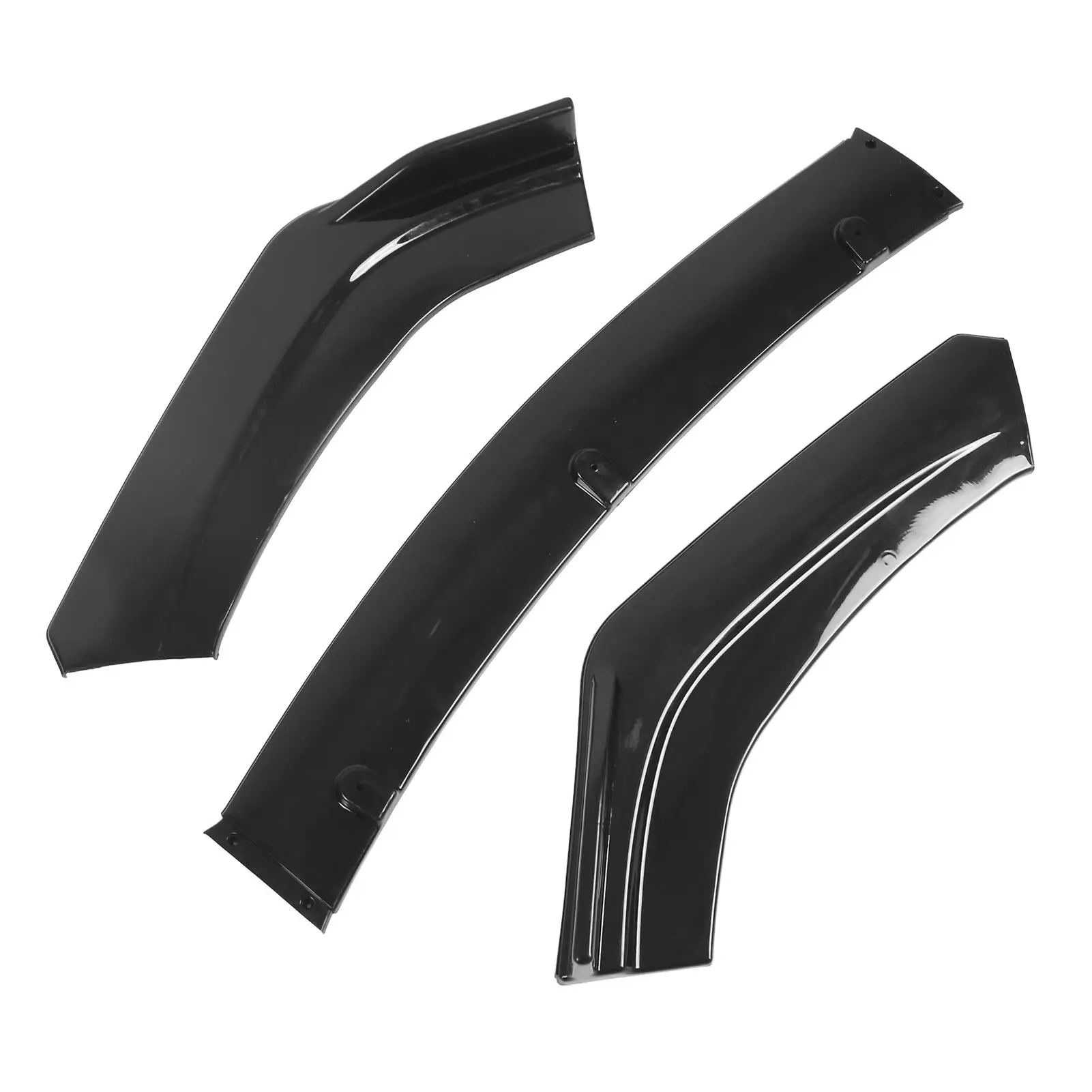 3pcs Front Bumper Lip Splitter Spoiler Anticollision Waterproof Universal Body Parts for car Bumper Splitter Lip