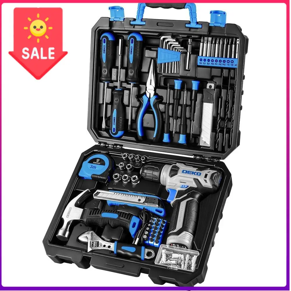 

Бестселлер: Набор аккумуляторных дрелей 8 В, 126 предметов, домашний набор инструментов для женщин, комплексная коллекция ручных инструментов