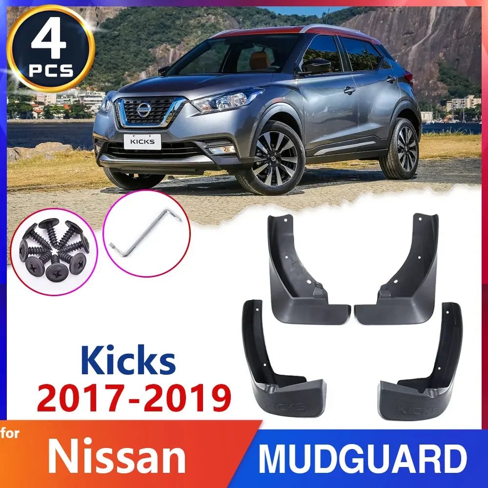 

Tire Fender Mud Flap for Nissan Kicks 2017 2018 2019 P15 Front Rear Mudflaps Splash Guards Mudguard Car-Accessories Auto-Goods