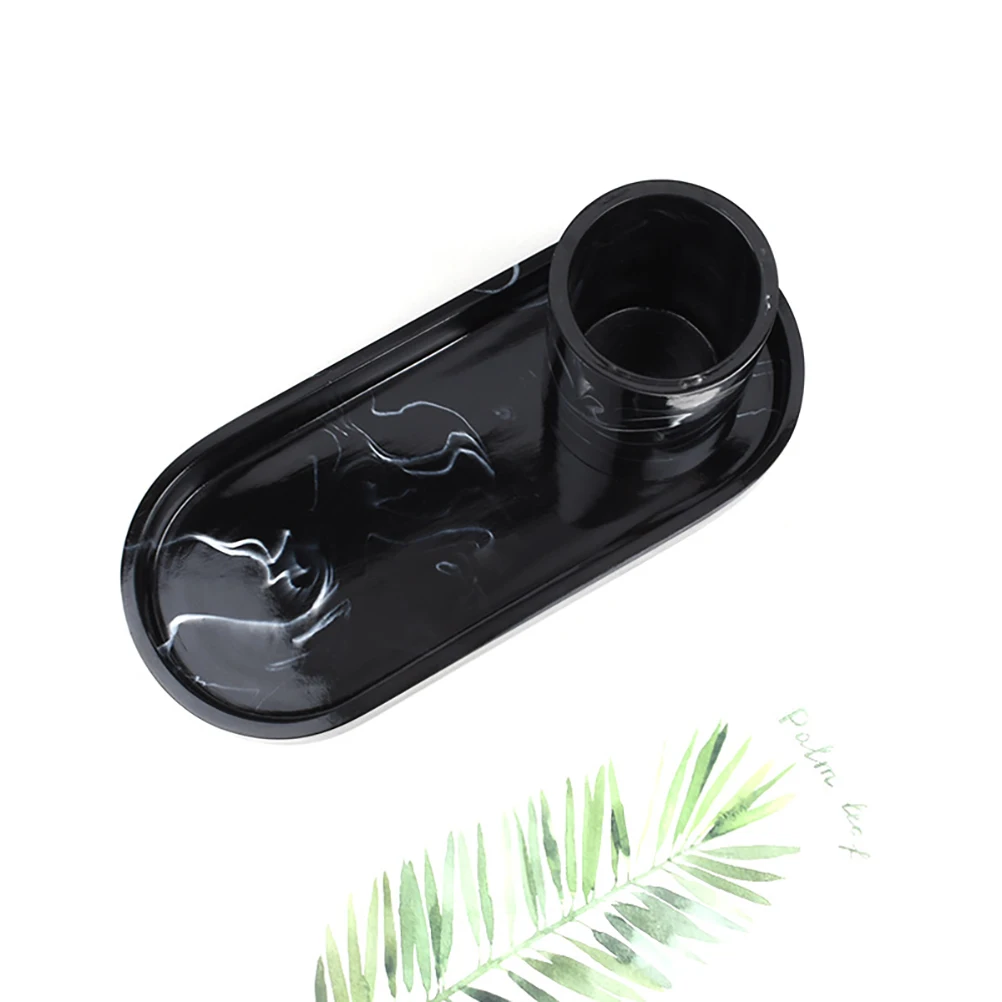 

Marble Texture Resin Storage Tray Bathroom Organizer Toilet Tank Tray Hotel Home Decorative Bathtub Accessory Holder