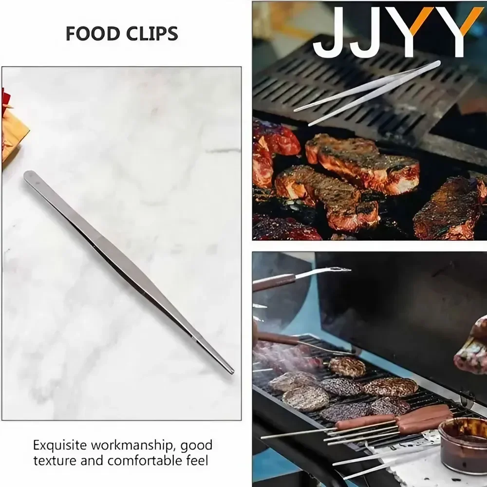 JJYY Grill Tweezers Pastry Clamp Kitchen Meat Barbecue Tweezers Pointy Tweezers Utility Tongs Cooking Kitchen Tongs Chef Tongs