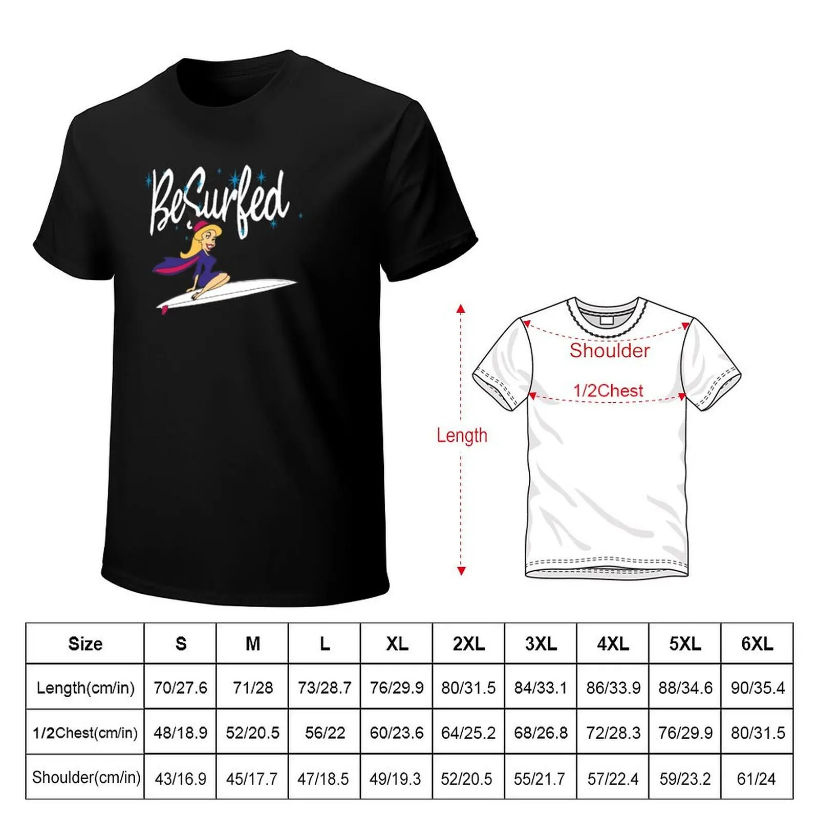 Bewitched 60s Retro TV Surf T-Shirt Fashion Casual Short Sleeve Top