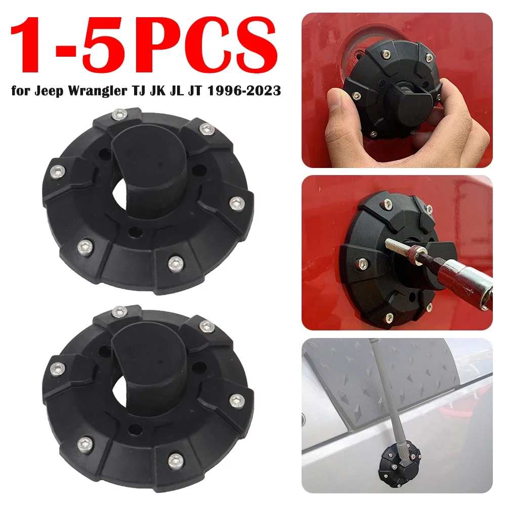 1-5PCS Car Radio Antenna Base Aerial Mounting Holder Bottom Cover Radio Antenna Base Cover for Jeep Wrangler TJ JK JL JT 96-23