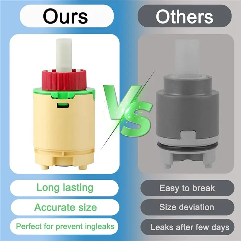 WCS-2X JL01GJ Shower Cartridges Replacement,40Mm Faucet Cartridges Replacement,For Replaces Cartridges Tub And Shower Valve