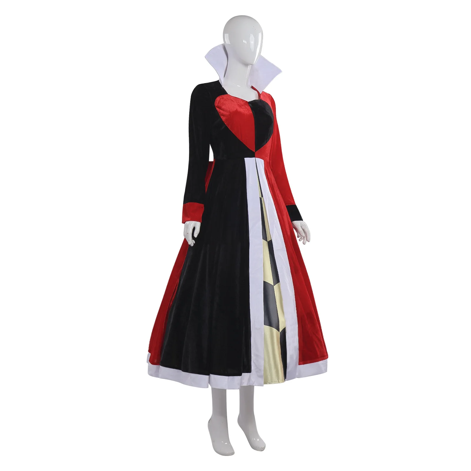 Alice Wonderland Purim costumi Cosplay Red Queen Hearts abbigliamento Halloween Carnival Roleplay Party Dress Up Performance Costume
