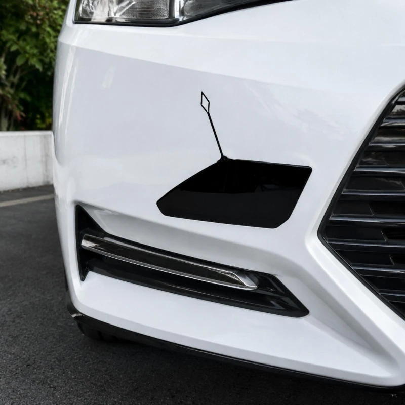 Front Bumper Tow-Hook Cover for 2023-2025 G28 320Li, ABS Clip-In Replacement Trim Panel for the Existing Mounting Point D7YA