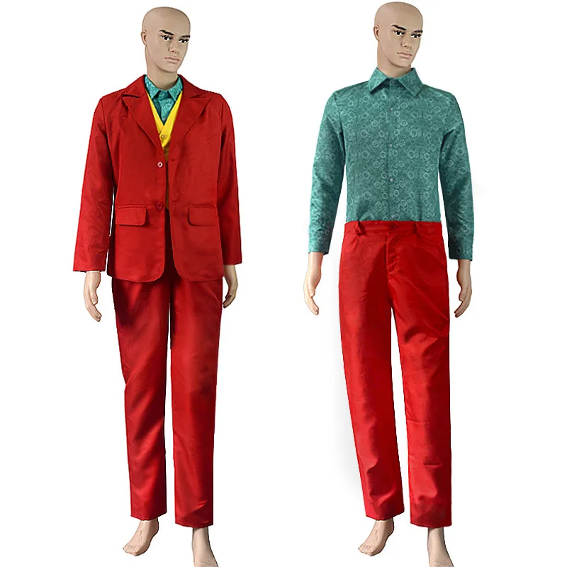 

Joaquin Phoenix DC Movie Joker Cosplay Suit Halloween Performance Costume Suit Style.