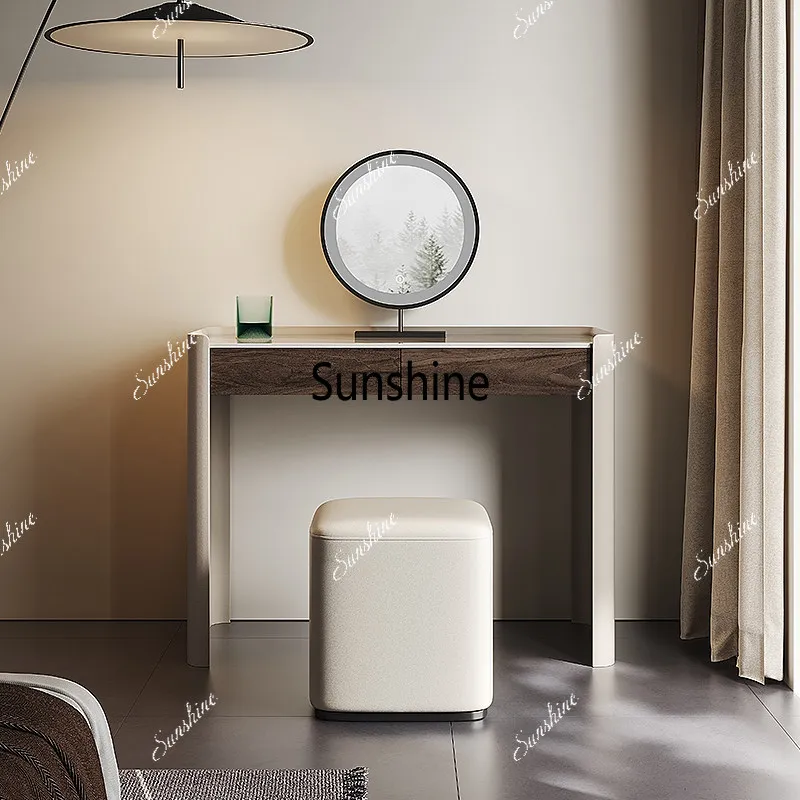 Small apartment, light luxury and exquisite bedroom, dresser, locker, integrated computer desk