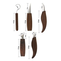 8Pcs Wood Carving Knife Chisel Woodworking Cutter Hand Tool Set Peeling Woodcarving Sculptural Spoon Carving Cutter