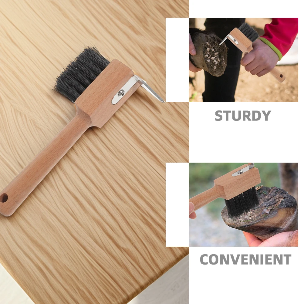 قطعتان من أداة الحافر ذات الغرض المزدوج تتضمن فرشاة واختيار قبضة مريحة تقلل من تعب اليد بشكل مثالي للحمار والماعز #5