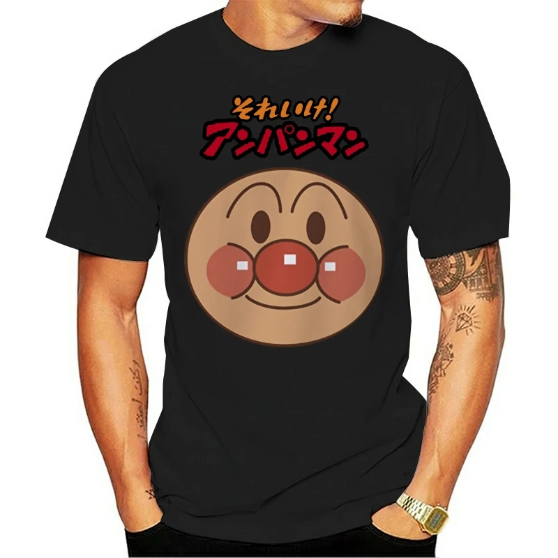 Summer Mens T Shirt new arrival Men Anpanman Cartoon Bread Men Summer Anime Cool Male Tops Cotton fashion 2020 trend T-shirt