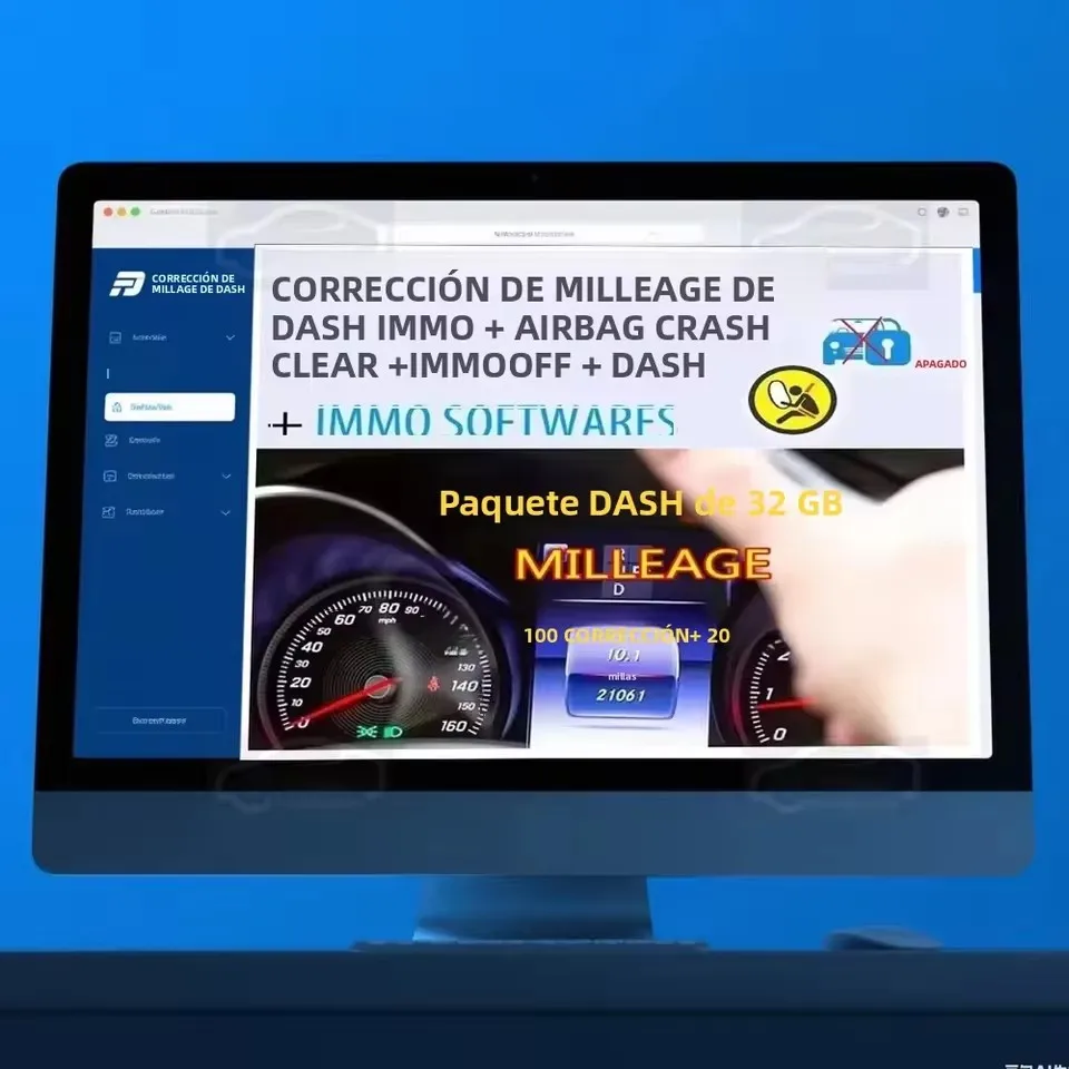 

32GB Latest Dash Mileage Correction Airbag Crash Clear IMMO off Dash IMMO Software Download Installation Video Package