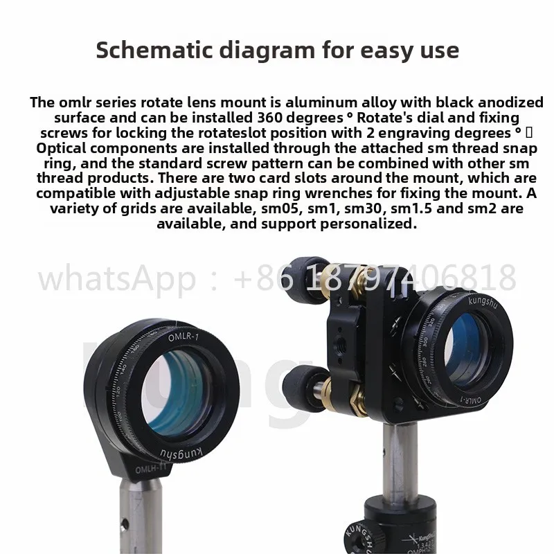 Serie OMLR\ Montura de lente giratoria