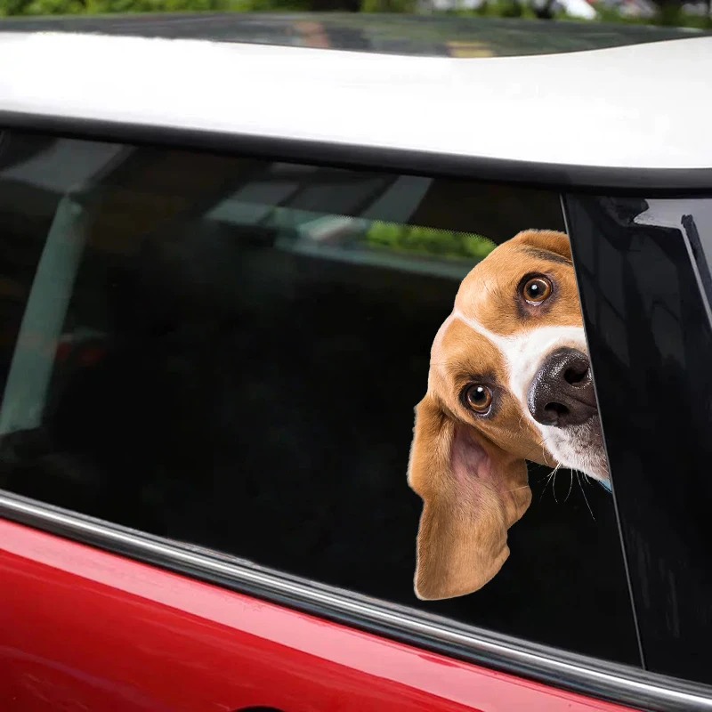 Car Sticker Beagle Dog Pet Animal Waterproof Vinyl Decal Car Accessories Decor Pegatinas Para Coche