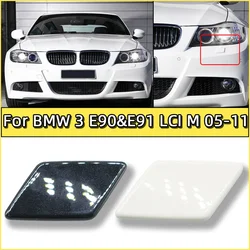 Headlamp Washer Nozzle Cover Lid For BMW 3 E90 E91 M Sport LCI 2005-2012 61677892647 61677892648 Headlight Water Sprayer Cap