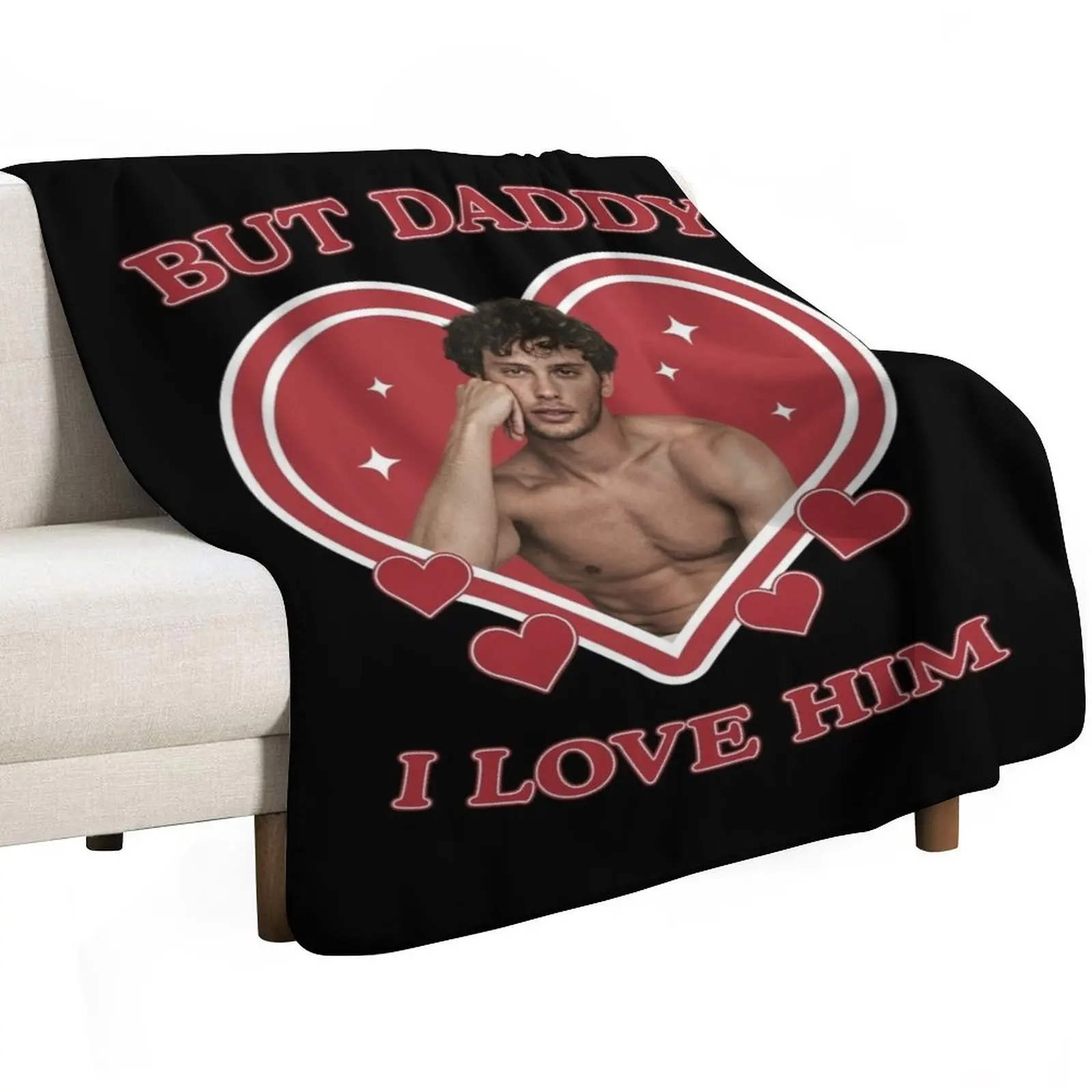 Daddy I Love Him Retro Throw Blanket Hairy Beautifuls christmas gifts Retros Soft Plush Plaid Shaggy Blankets