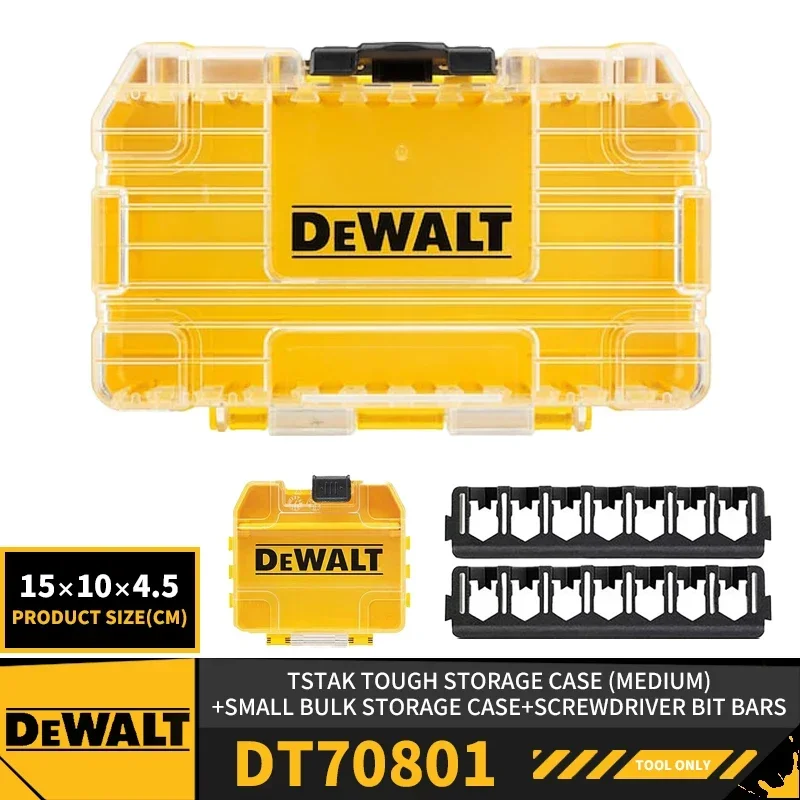 DEWALT DT70800 DT70801 DT70803 DWAN2190 TSTAK Tough Storage Case Power Tool Accessories Screwdriver Bit Parts Storage Box