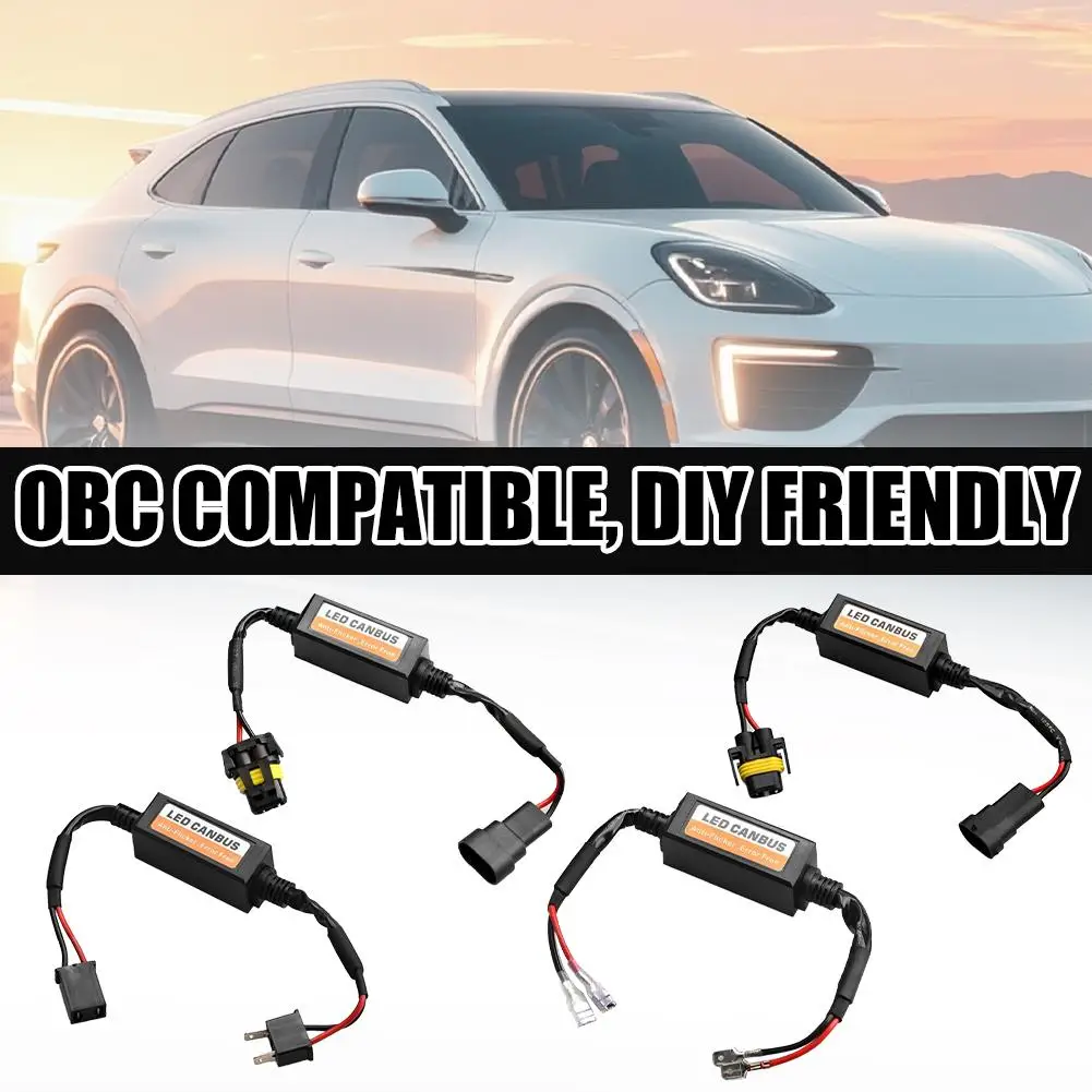 LED Headlight Canbus Decoder Anti-Flicker Error Canceller for H7 H4 H11 9005 9006 LED Bulbs No Warning Resistor