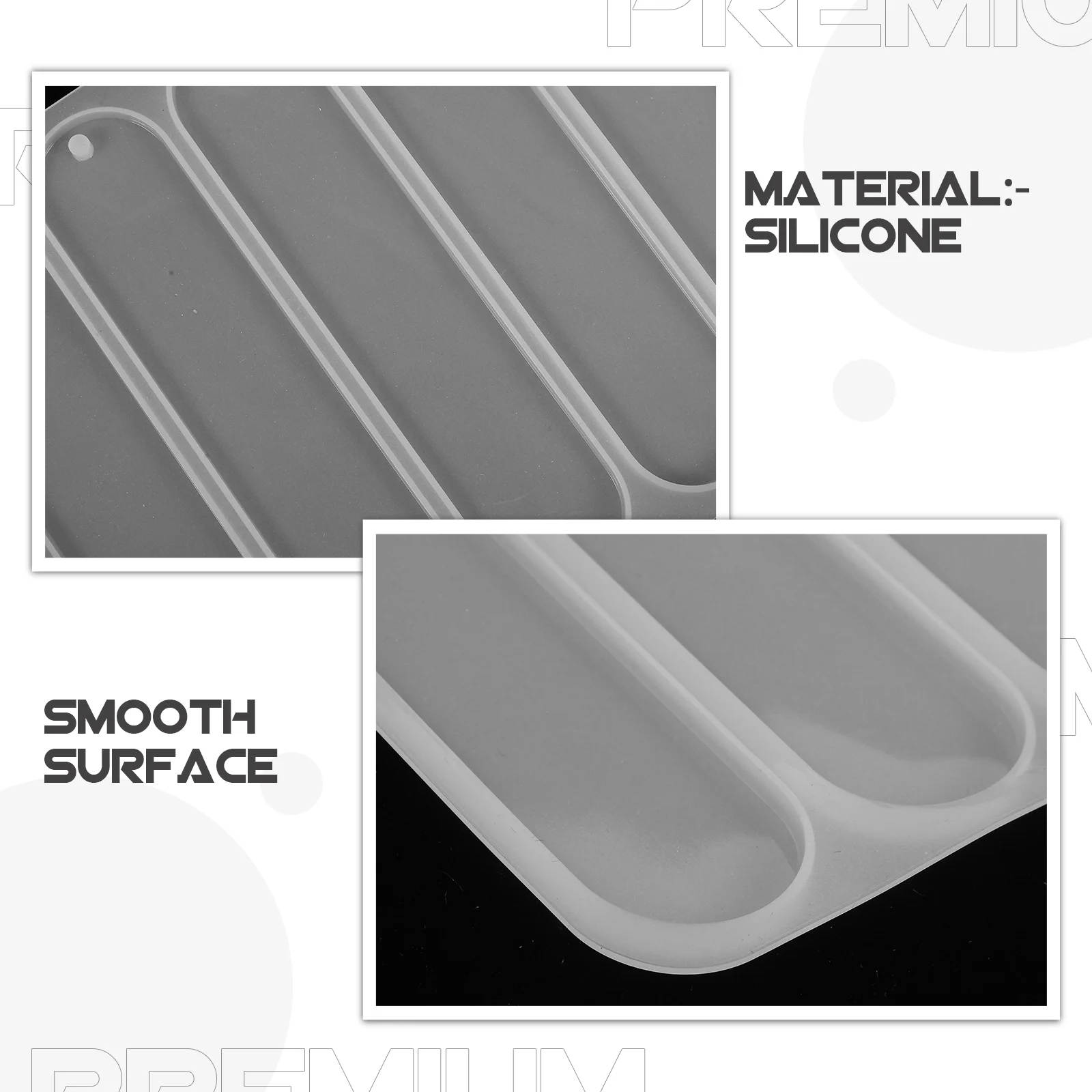 Bookmarks Crystal Mold Resin Molds Silicone Handicraft Maker Epoxy Blank School Supplies White for Student