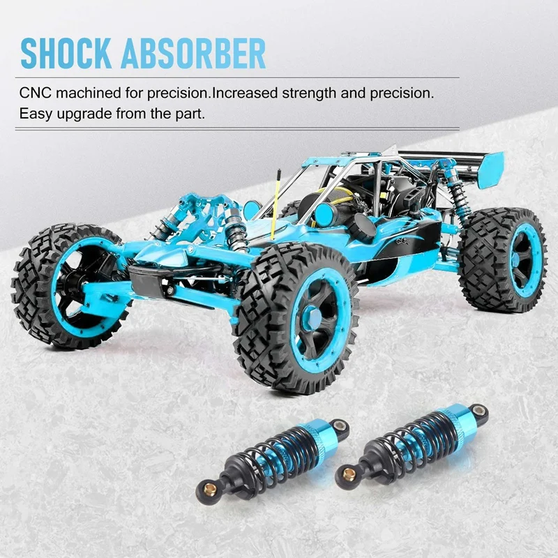 4Pcs Aluminum Alloy Shock Absorbers Damper Set For Tamiya TT-01 TT01 TT-02 TT02 1/10 RC Car Upgrade Parts