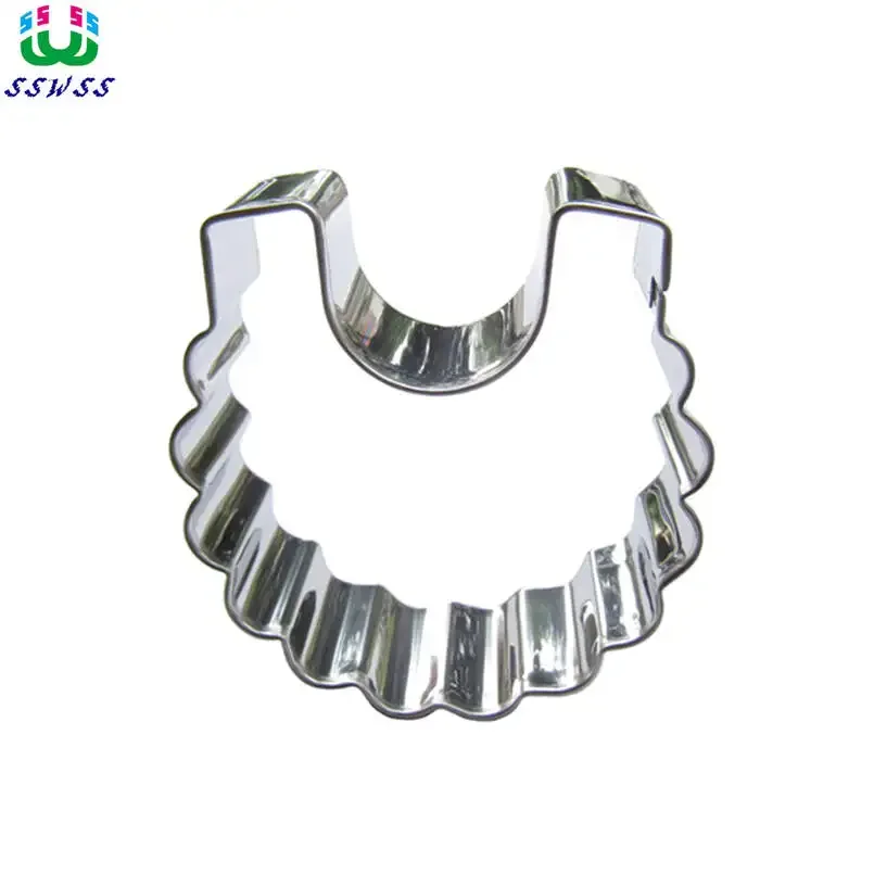 Baby Supplies Cake Cookie Biscuit Baking Mold,Bib Shaped Cake Decorating Fondant Cutters Tools,Direct Selling