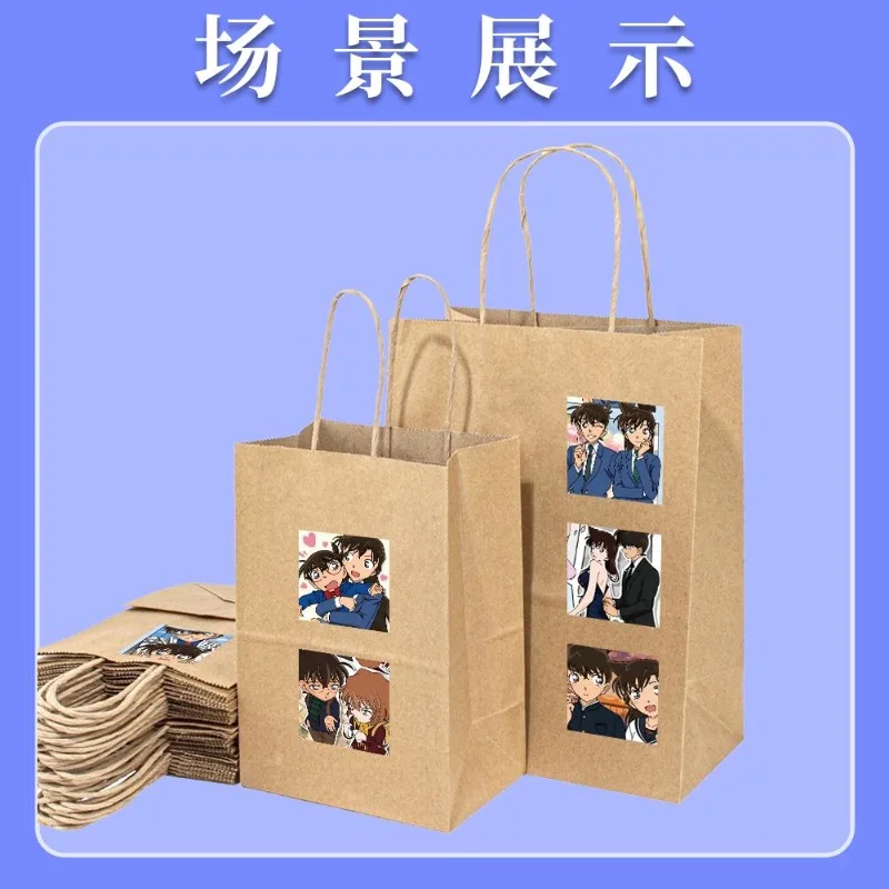 Nueva mercancía de anime de Detective Conan, pegatinas de sello de dibujos animados de personajes bonitos, pegatinas creativas DIY para garabatos, calcomanías decorativas, juguetes