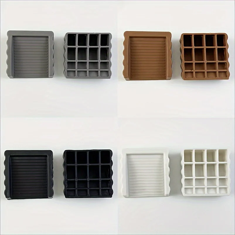 2個入り滑り止めドアストッパー、4色展開のドアウェッジ（家庭・オフィス用）、ペットにも安全な隙間用ドアホルダー – 寝室用静音ドアガード