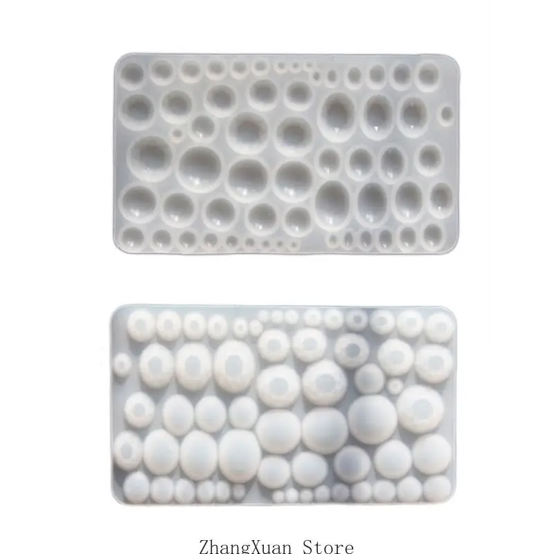 DIY Silikonform runde und ovale Form für Edelsteine ​​3XUF – Detail 9