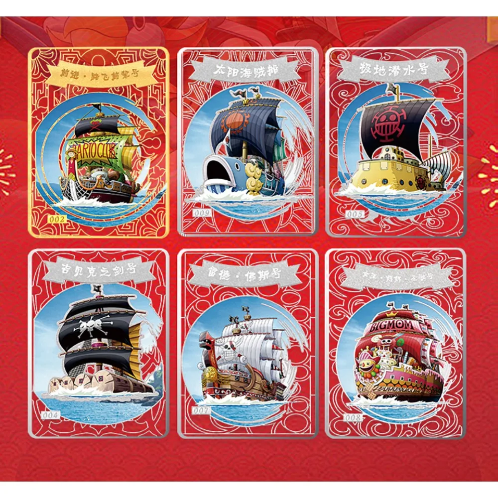 Wholesale One Piece Cards Collection for Children Rare Limited High End Imported Embroidery Large Cards Hobbies Birthday Gifts