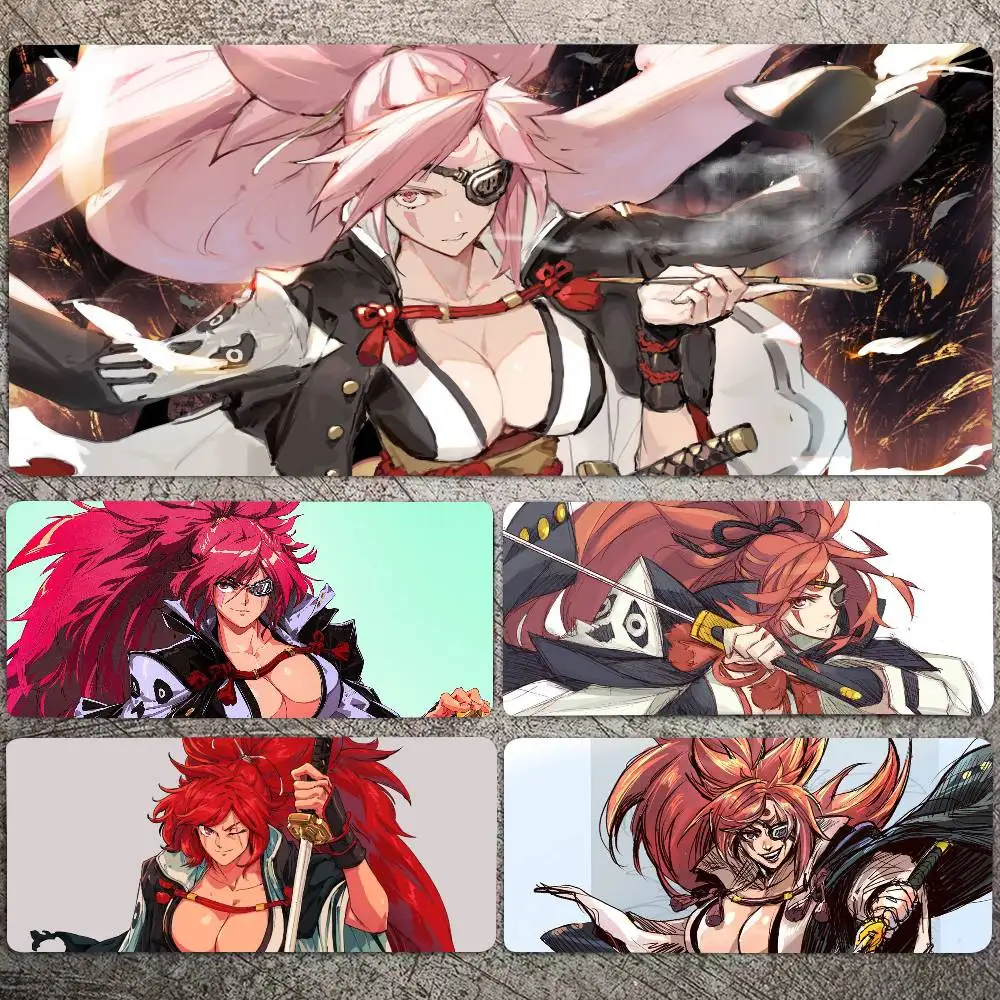 Baiken Fighting Game G-Guilty Gear Mousepad Non-slip Suitable For Office Computers Laptops E-sports Game Desk Mats XXL Keyboard