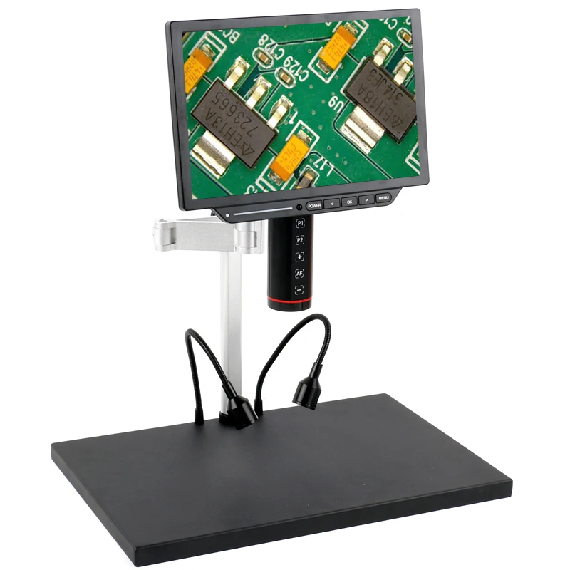 2000X 4K HDMI USB 8 Inch 10.1 inch Autofocus LCD Display Integration System Monitor Video Electronic Microscope Camera With Lens