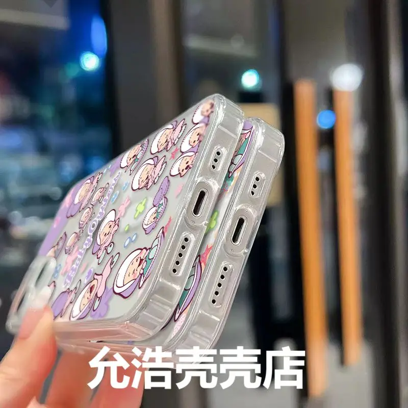 أويستر بيبي Magsafe حافظة هاتف مغناطيسية لهاتف سامسونج جالاكسي S25 S24 S23 S22 S21 S20 FE Edge Plus Ultra 5G غطاء من البولي يوريثان الشفاف الناعم