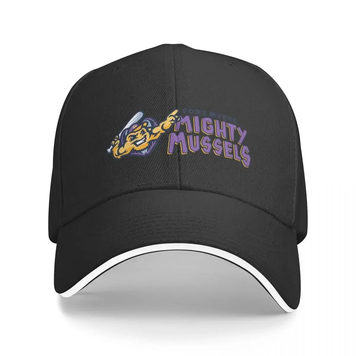 

The Fort-Myers Mighty-Mussels Logo Baseball Cap Christmas Hat sun hat Hood Women Caps Men's