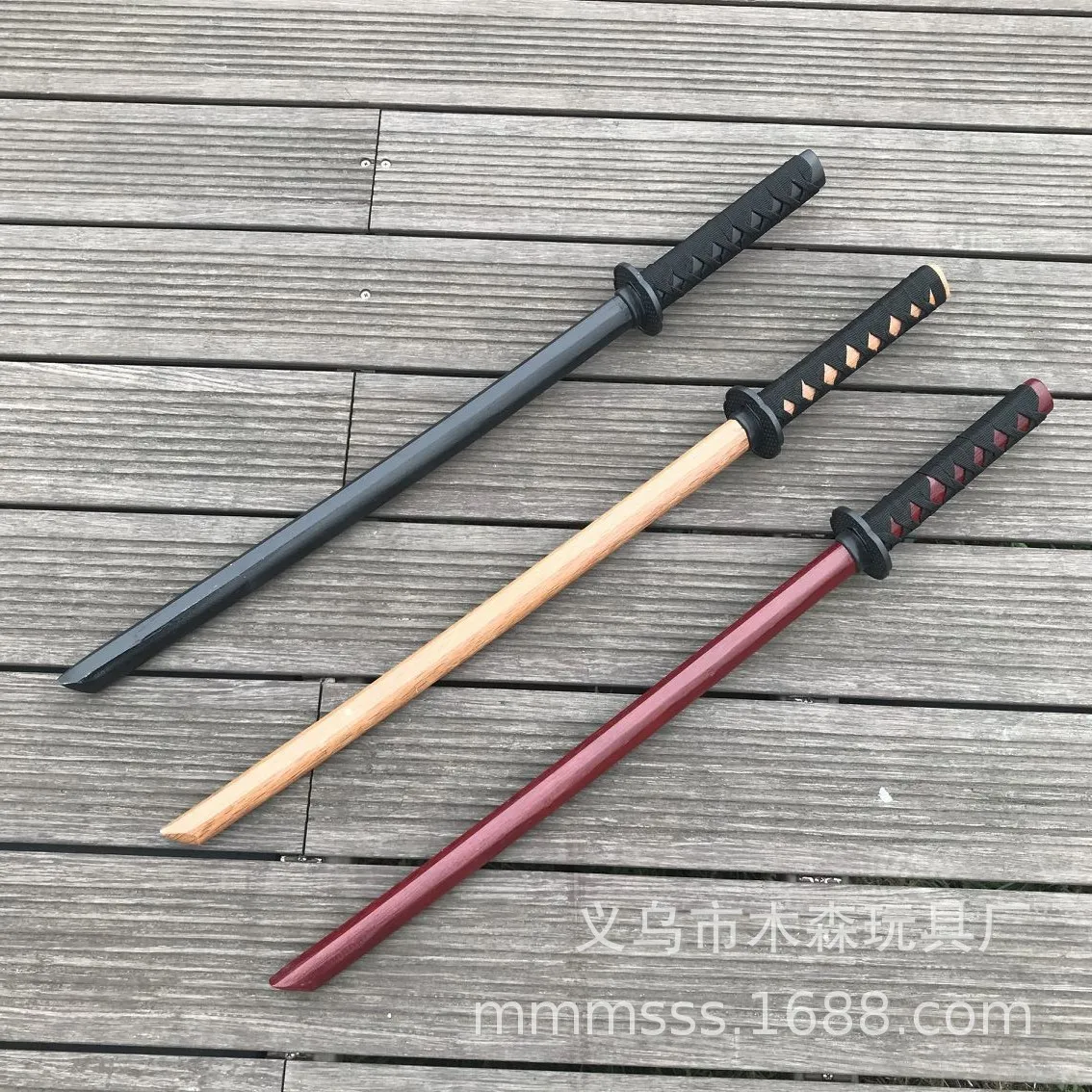 100cm Kung Fu Sword Training Katana Wood Samurai CATAZER Chinese Sword Cosplay Japanese Samurai Ninja Knife