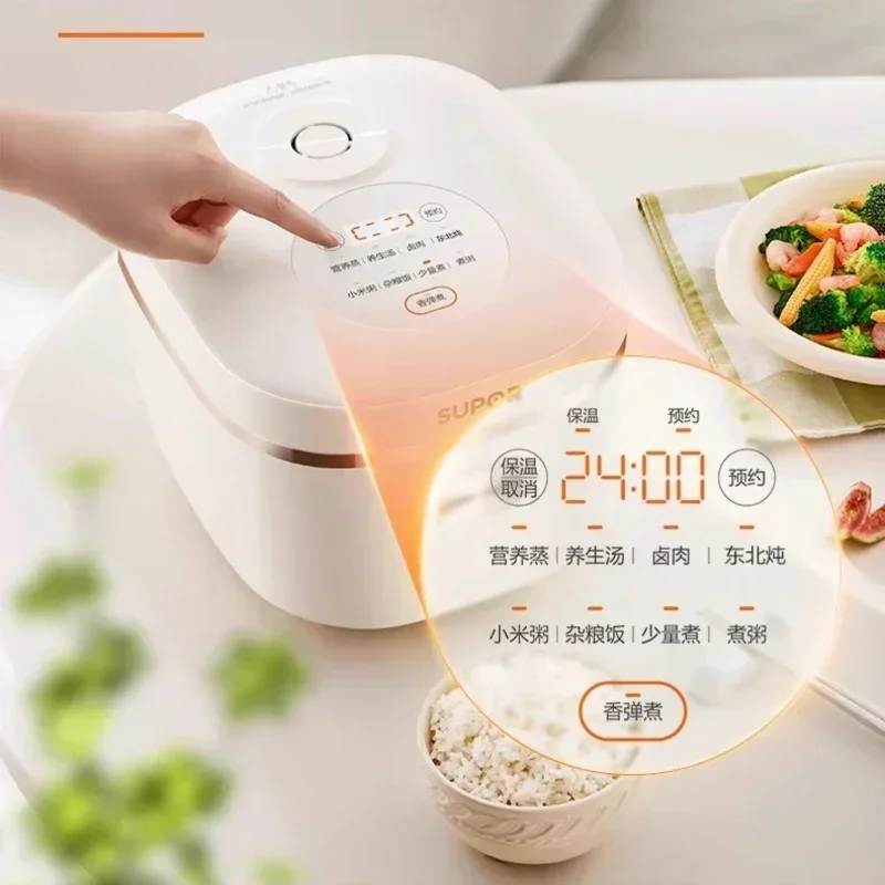 Coating-free electric rice cooker. 3 liters. For 2-4 people. Multifunctional. Stainless steel inner pot. image 4