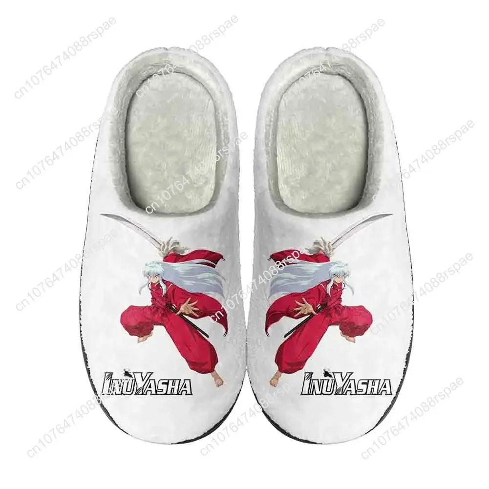 Anime Inuyasha Kikyō Home Cotton Custom Slippers High Quality Mens Womens Plush Fashion Casual Keep Warm Shoes Thermal Slipper