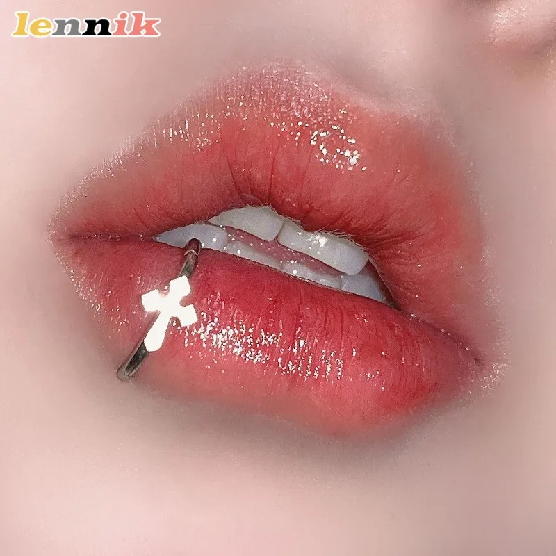 حلقة شفاه مزيفة بدون ثقب، مشبك شفاه من الفولاذ التيتانيوم لا يسبب الحساسية، مجوهرات شفاه لحفلات النادي، مسمار شفاه مغناطيسي أنيق 2025 جديد