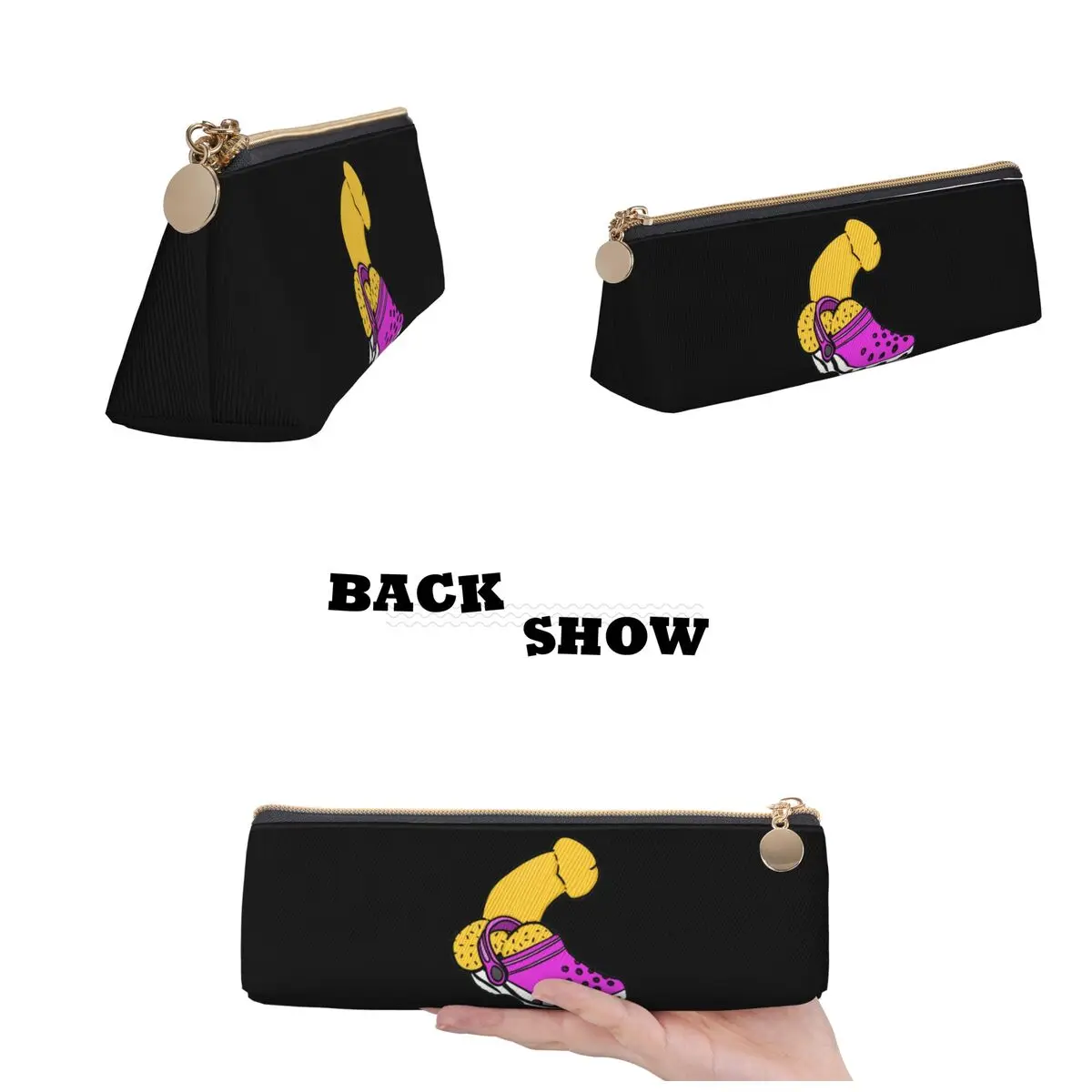 Divertida cosa en calzado cómodo, estuche para lápices para pene, estuche para lápices, suministros de papelería, caja para bolígrafos, bolsa para lápices para niños y niñas