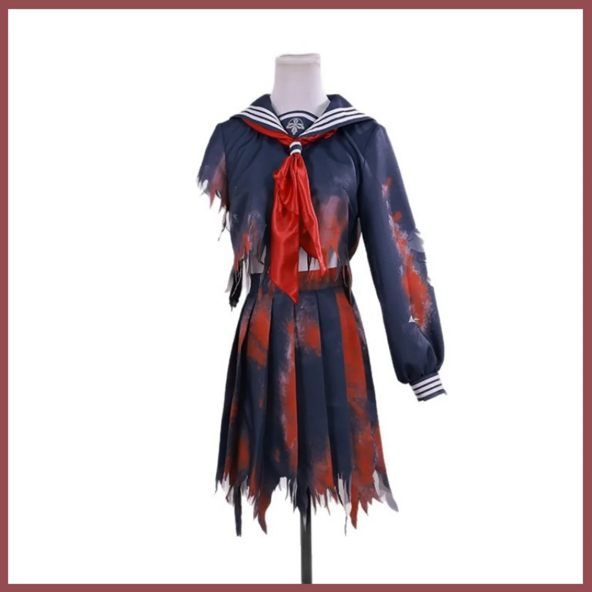 أزياء لعبة SILENT HILL F Shimizu Hinako التأثيرية النسخة التالفة للمعركة JK زي موحد تنورة شعر مستعار بدلة نسائية كرنفال الهالوين
