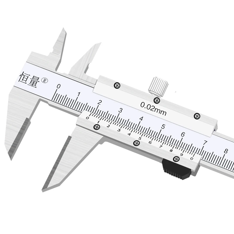 

Hengliang 0.02mm High-Precision Stainless Steel Vernier Caliper Hard Alloy Marking Claw Caliper Tungsten Steel Surface Measuring