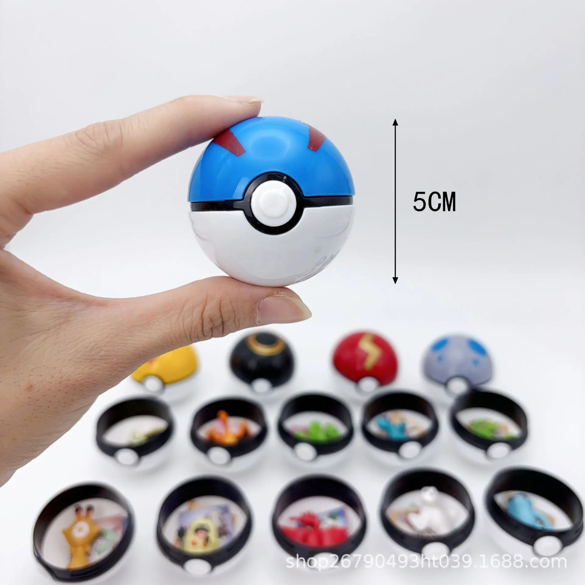 12 Stück Pokemon Pokeball Blind Box Mini-Figuren Zufällige Auswahl PVC-Kapselspielzeug Gashapon Sammlerstück Geburtstagsgeschenk Party-Mitgebsel – Detail 4