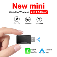 NEW 2in1 Wireless CarPlay Android Auto Wireless Adapter Smart USB Dongle Mini Box Plug And Play WiFi Fast Connect