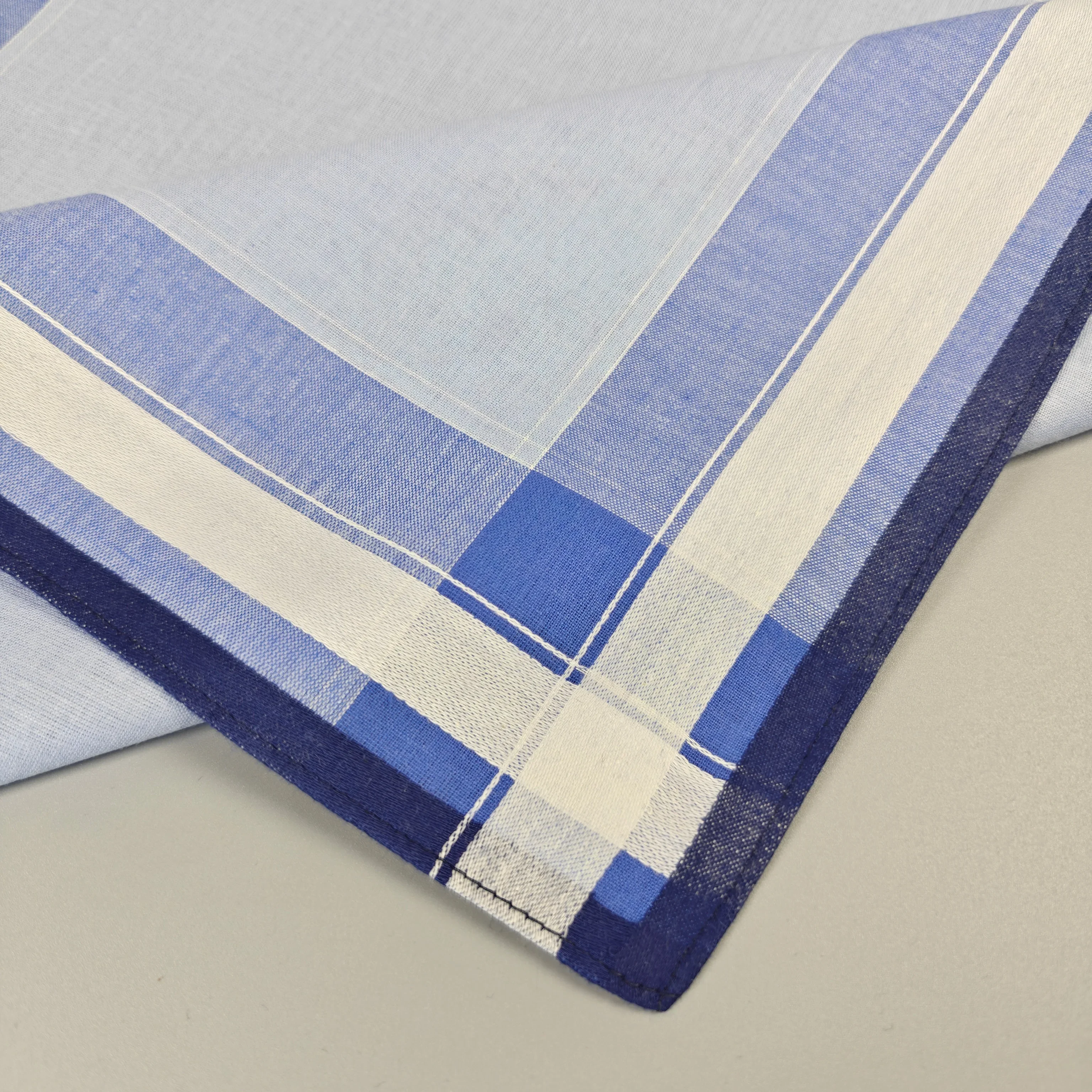 منديل قطني مخطط ذو ملمس رفيع من القماش، ديكور منزلي للآباء، لون فاتح، 15.7 بوصة، 6 قطع. #6