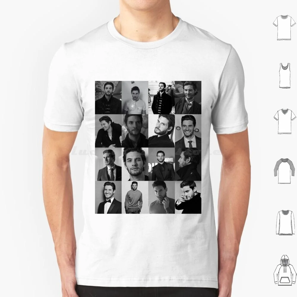 Ben Barnes Collage T Shirt 6xl Cotton Cool Tee Ben Barnes Chris Tom Holland Tm Holland Dwayne Jonhson Zendaya Berries And Cream