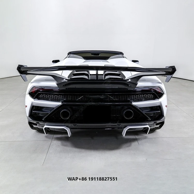 

Carbon Fiber Auto Part Rear Wing for LP610 EVO Upgrade V Double Style Rear Spoiler