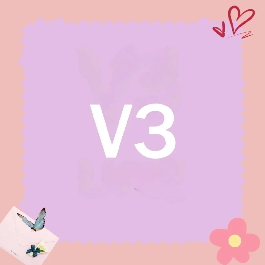 2025 V3 Plush Doll Cute Cartoon Blind Box Toy, Vinyl Doll Surprise Box Keychain Birthday Gift image 5