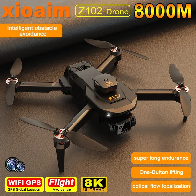 

For Xiaomi Z102 Drone Brushless Obstacle Avoidance Aircraft HD Aerial Photography Set High Light Flow Remote Control Aircraft