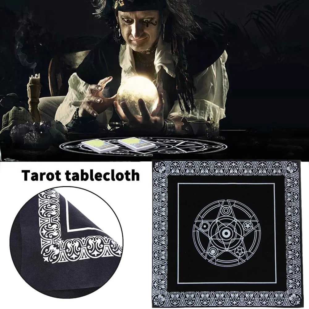 

Quality Witchcraft Supplies Astrological Non-woven 49x49cm Card Cloth Tablecloth Card Mat Altar Cloth