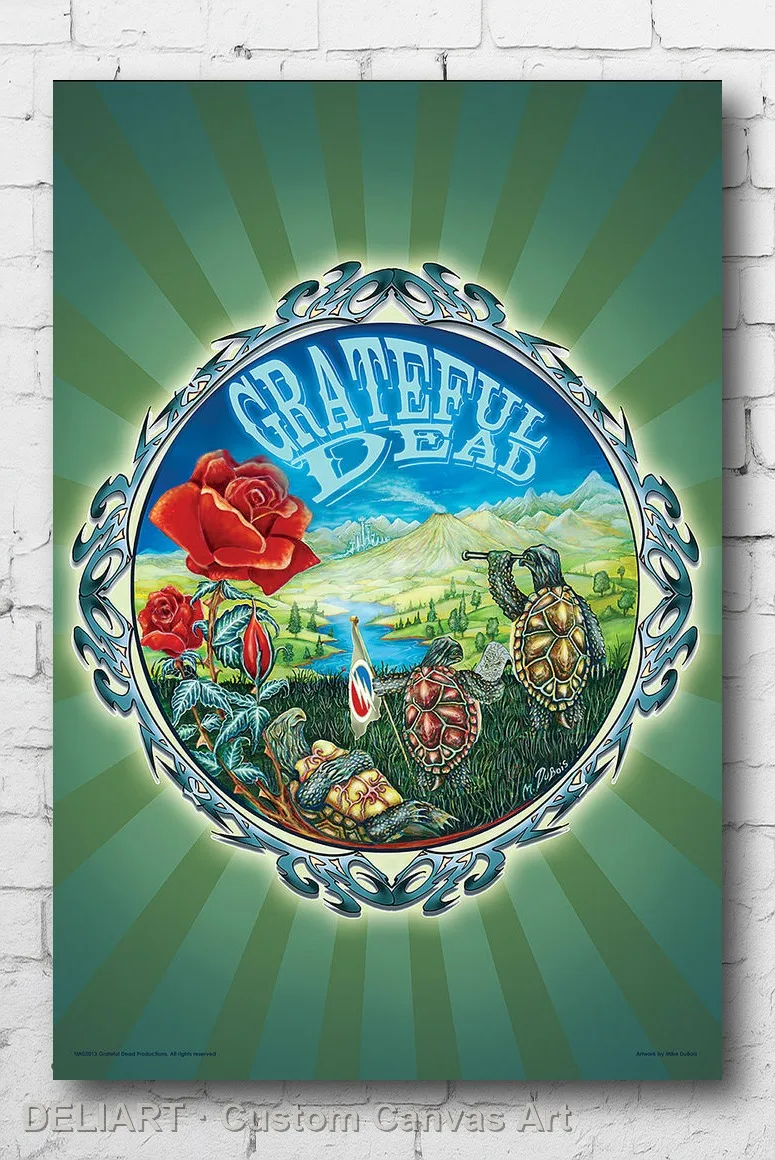 

GRATEFUL DEAD - TERRAPIN COUNTRY MIKE DUBOIS ART Canvas Poster MUSIC Custom Size Available Home Decor Room Decoration