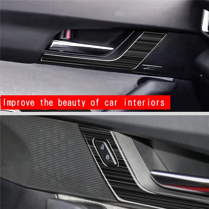 For 2022 Mazda MX30 MX-30 Car Inner Door Handle Panel Decoration Strip Cover Trim Sticker RHD